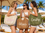 Personalized beach tote bags