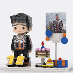 Custom Brick Figure from Your Photo For Birthday - Style F