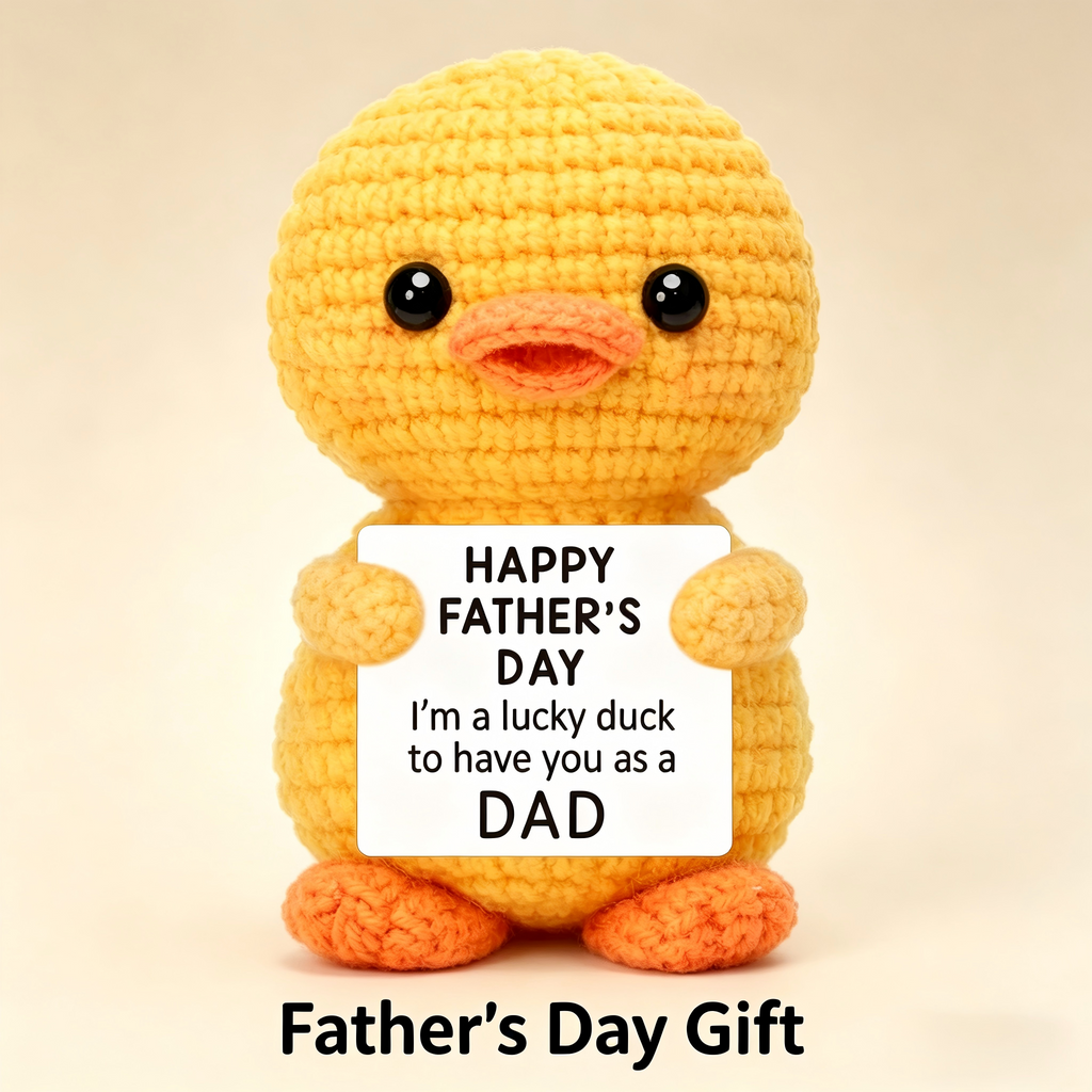 Handmade Crochet Pocket Hug Doll with Message Card - Emotional Support Gift