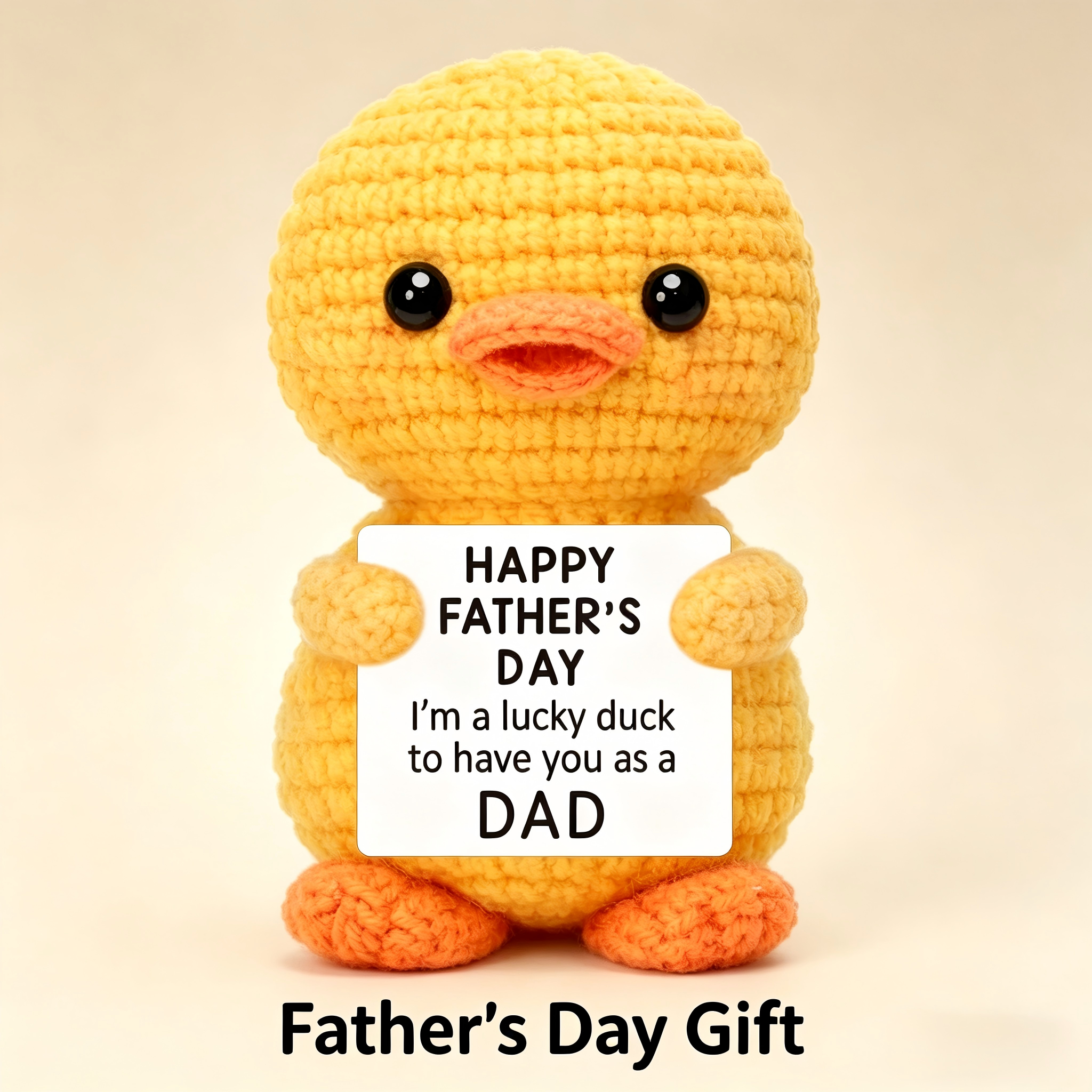 Handmade Crochet Pocket Hug Doll with Message Card - Emotional Support Gift