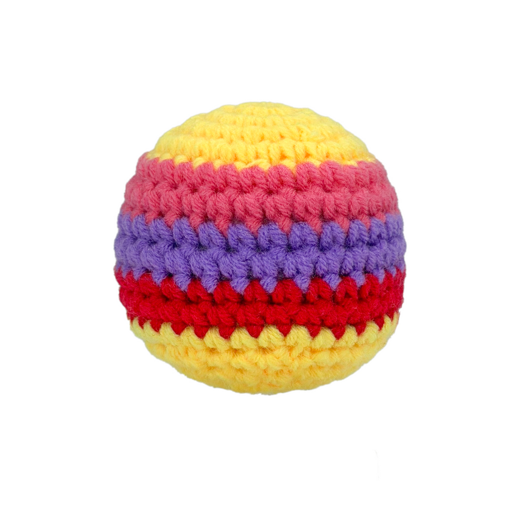 Crochet Hacky Sack Custom Name, Personalized Footbag Toy, Handmade Juggling Ball, Custom Color Crochet Kick Ball, Sports Party Gift