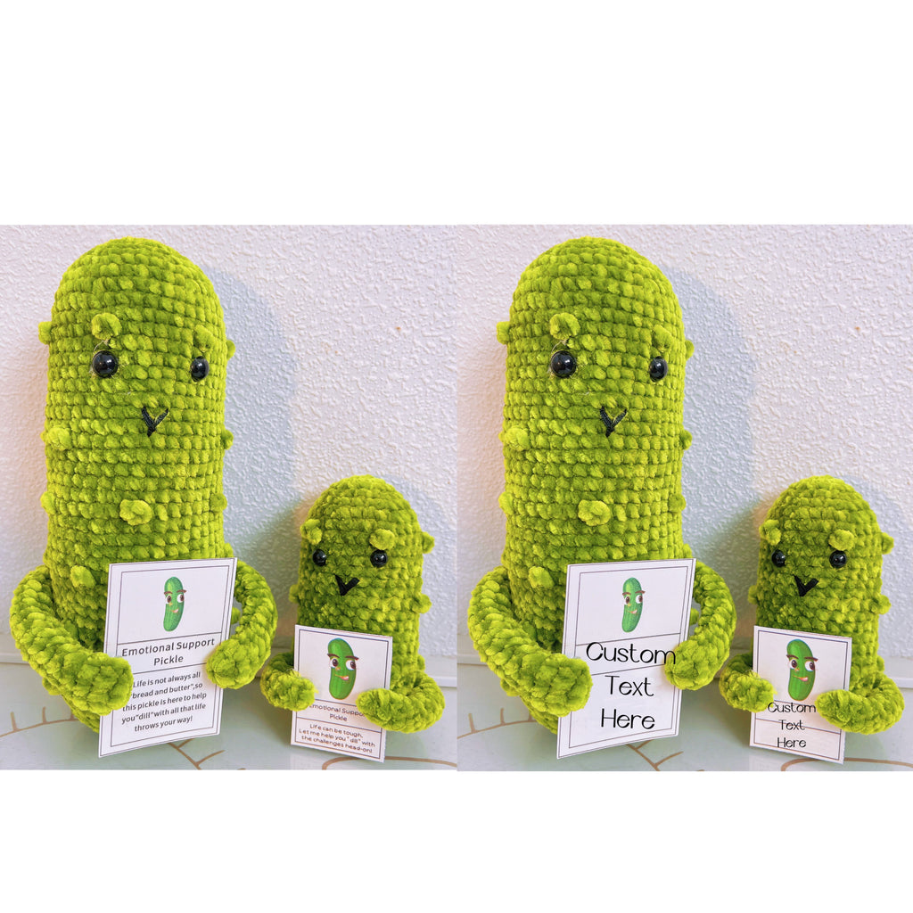 Custom Text Emotional Support Pickles for Bundle Set Get Well Handmade Positive Gift for Pickle Lover Stay Happy Motivated New Year Resolution Gift Exchange Family Giving - The Bloom Crafter