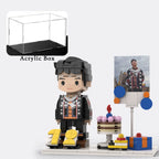 Custom Brick Figure from Your Photo For Birthday - Style F