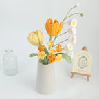 Yellow Series Crochet Flower Bundle Set (No Vase)
