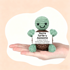 Handmade Crochet Pocket Hug Doll with Message Card - Emotional Support Gift