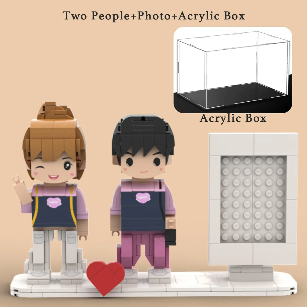 Custom Brick Figures from Your Photo - Photo Frame Style