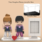 Custom Brick Figures from Your Photo - Photo Frame Style