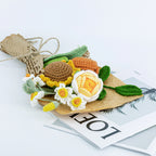 Crochet Sunflower Daffodil Rose Tulip Bouquet