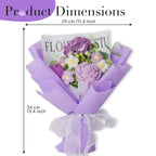 Crochet Rose Carnation Tulip Bouquet