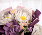 Crochet Night of the Queen Eustoma Flower Bouquet