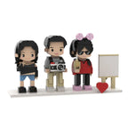 Custom Brick Figures from Your Photo - Easel Style