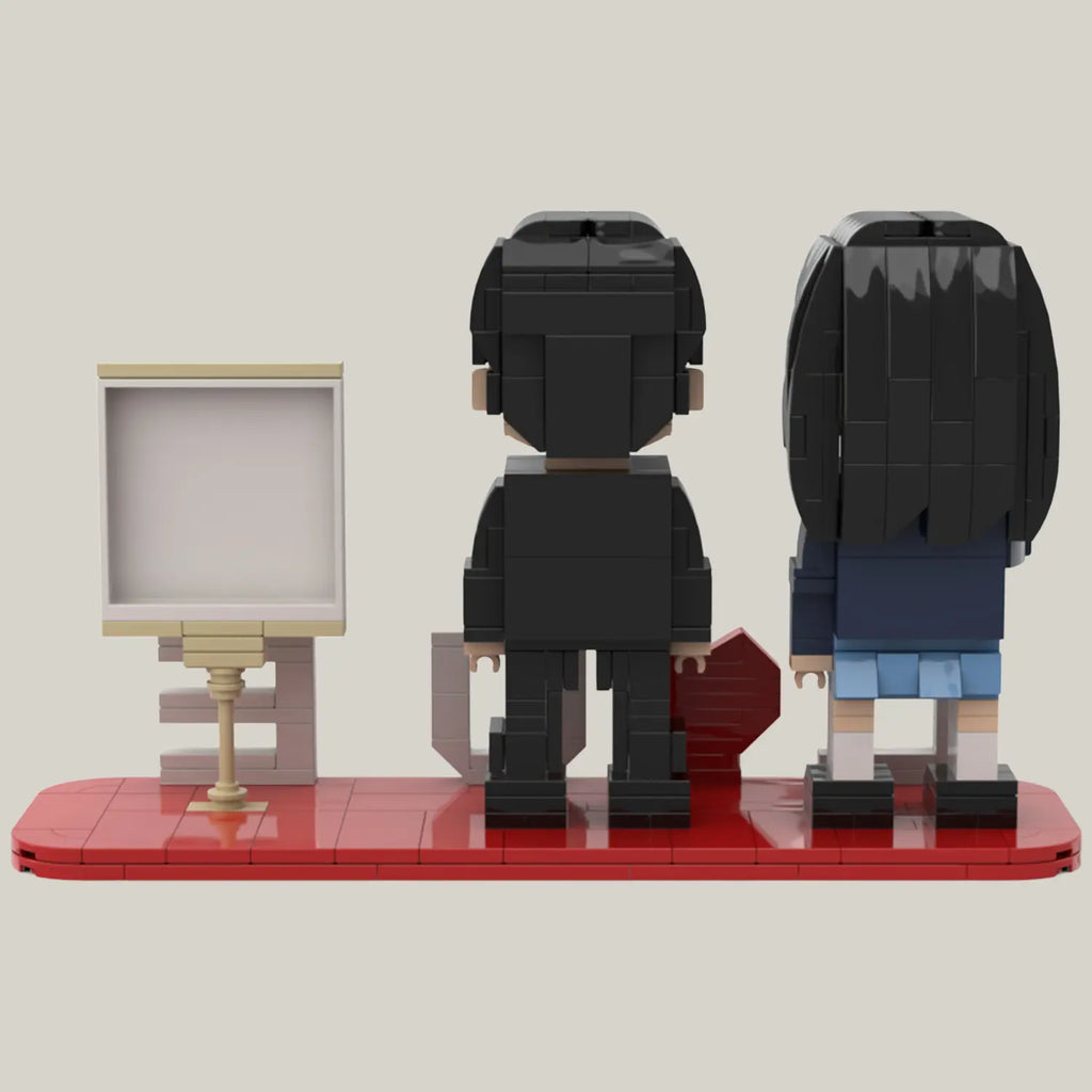 Custom Brick Figures for Couple from Your Photo - LOVE