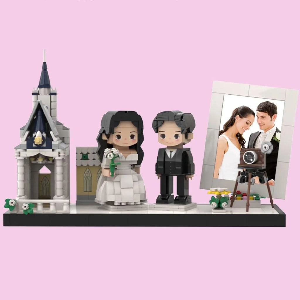 Custom Brick Figures for Wedding from Your Photo