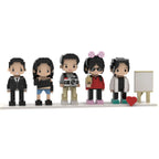 Custom Brick Figures from Your Photo - Easel Style