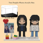 Custom Brick Figures from Your Photo - Heart Frame