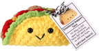 Mini Funny Knitted Wool Potato Toy with Positive Card - Creative Cute Crochet Doll Cheer Up Gift for Friends Parties Women Men Mothers Day Graduation Decoration and Encouragement