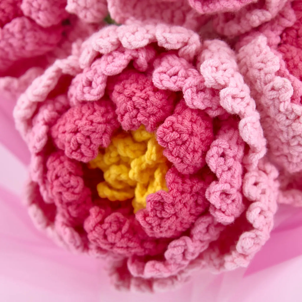 Crochet Peony Calla Lily Daisy Bouquet