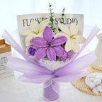 Crochet Lily & Rose Bouquet