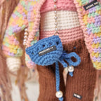 Handmade Poseable Crochet Art Doll