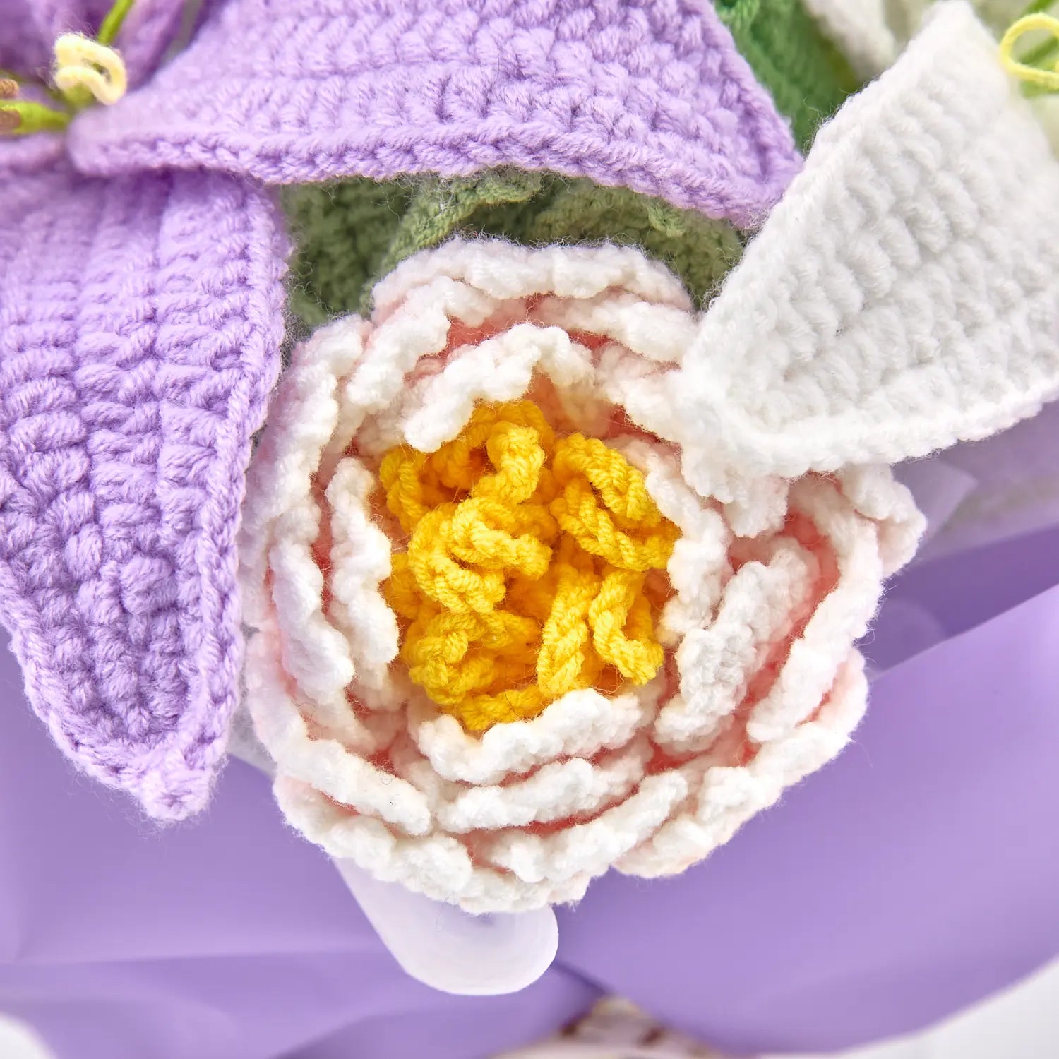 Crochet Lily & Peony Bouquet for Mother's Day