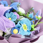 Big Mixed Purple Crochet Bouquet with Lily