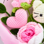 Crochet HK & Rose Flower Bouquet