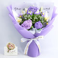 Crochet Rose Carnation Tulip Bouquet