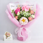Crochet Peony Carnation Tulip Bouquet