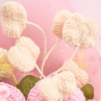 Crochet Pink Lily & Rose Bouquet