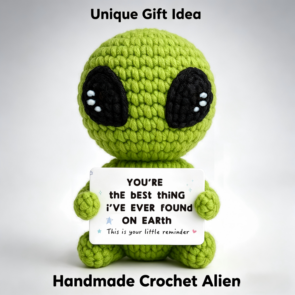 Handmade Crochet Pocket Hug Doll with Message Card - Emotional Support Gift