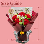 Crochet Pure Red Rose Bouquet