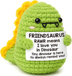 Mini Mothers Day Birthday Gifts for Mom I Love You Mommy Mother's Day Handmade Crochet Dinosaur Gift for Mama Mother- in- Law New Bonus Step Moms Best Mother Ever Gift from Daughter Son Husband