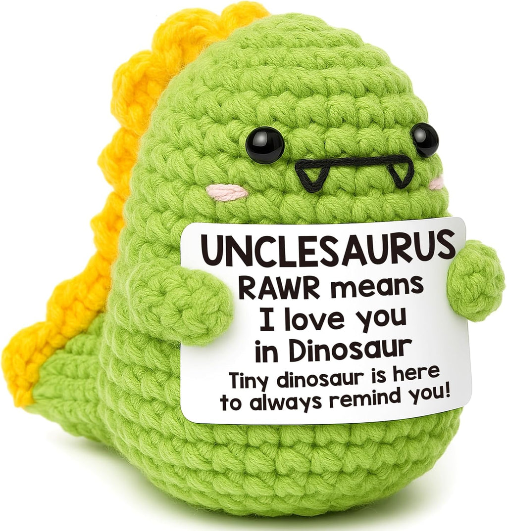 Mini Mothers Day Birthday Gifts for Mom I Love You Mommy Mother's Day Handmade Crochet Dinosaur Gift for Mama Mother- in- Law New Bonus Step Moms Best Mother Ever Gift from Daughter Son Husband