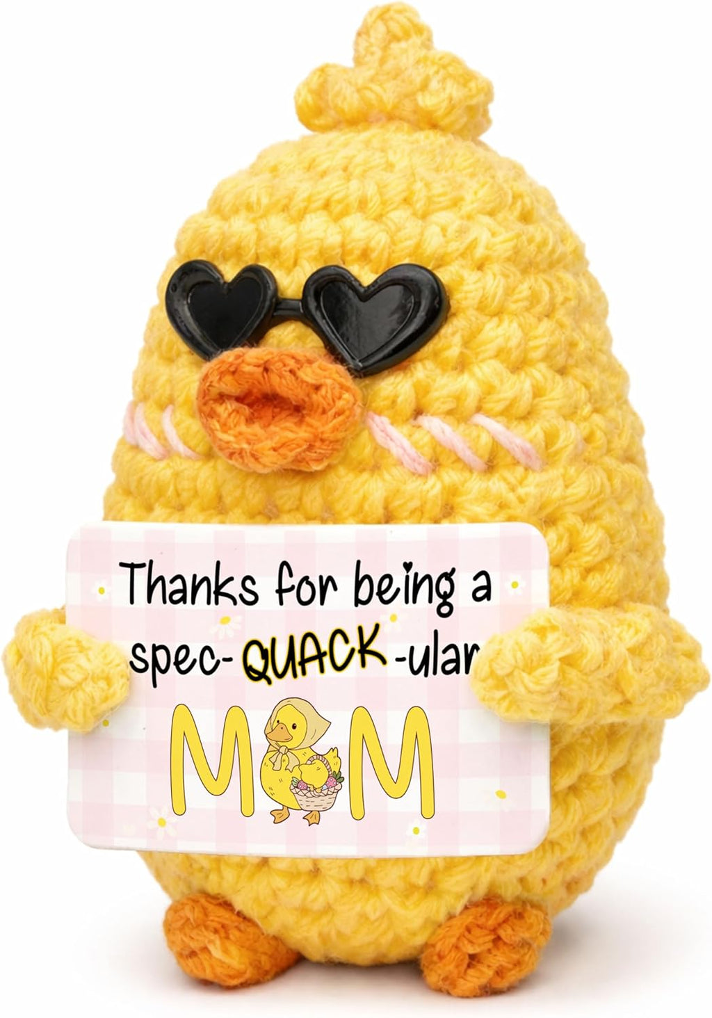 OASSIE Gifts for Mom from Daughter Son - Handmade Positive Crochet Turtle Sunflower - Mothers Day Birthday Gifts for Mom Mother in Law Mama Grandma, Emotional Support Crochet