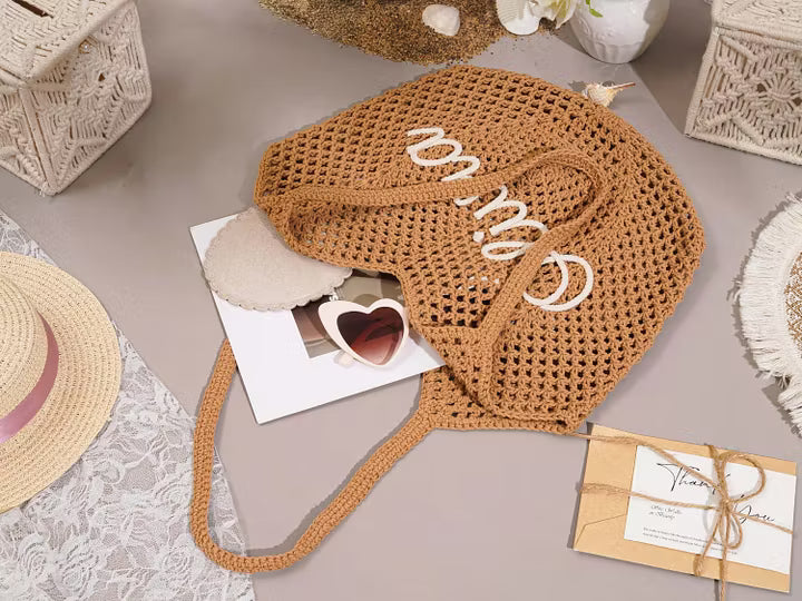 Personalized beach tote bags