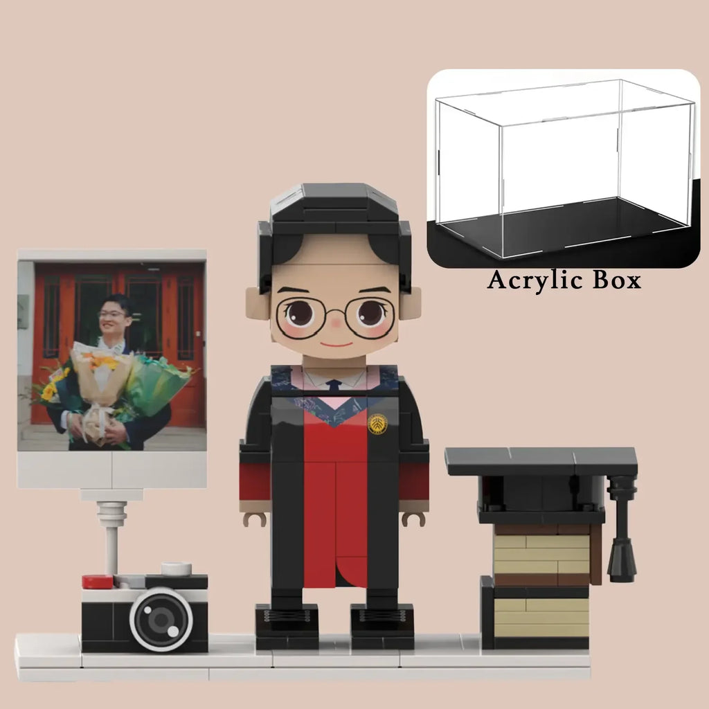 Custom Brick Figures from Your Photo - Graduation