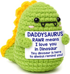 Mini Mothers Day Birthday Gifts for Mom I Love You Mommy Mother's Day Handmade Crochet Dinosaur Gift for Mama Mother- in- Law New Bonus Step Moms Best Mother Ever Gift from Daughter Son Husband