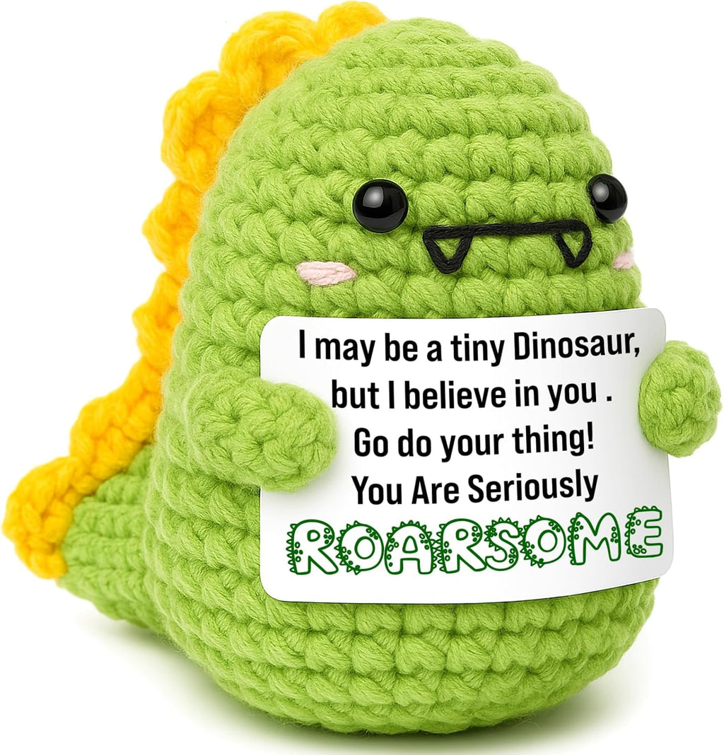 Mini Mothers Day Birthday Gifts for Mom I Love You Mommy Mother's Day Handmade Crochet Dinosaur Gift for Mama Mother- in- Law New Bonus Step Moms Best Mother Ever Gift from Daughter Son Husband
