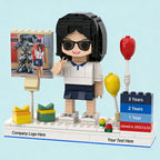 Custom Brick Figure For Work Anniversary  - Balloon Style