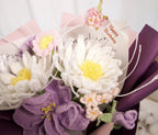 Crochet Night of the Queen Eustoma Flower Bouquet