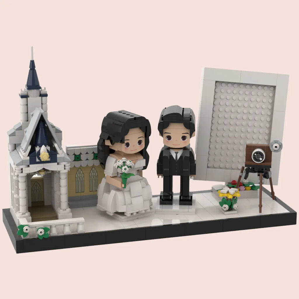 Custom Brick Figures for Wedding from Your Photo