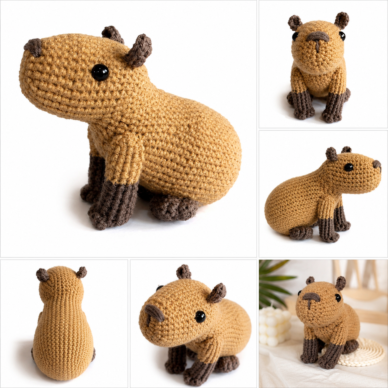 Handmade Crochet Capybara Plush 🧶🤎✨ Buy 2 Get Free Shipping