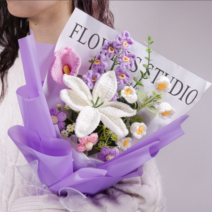 Crochet Lily & Calla Lily Bouquet