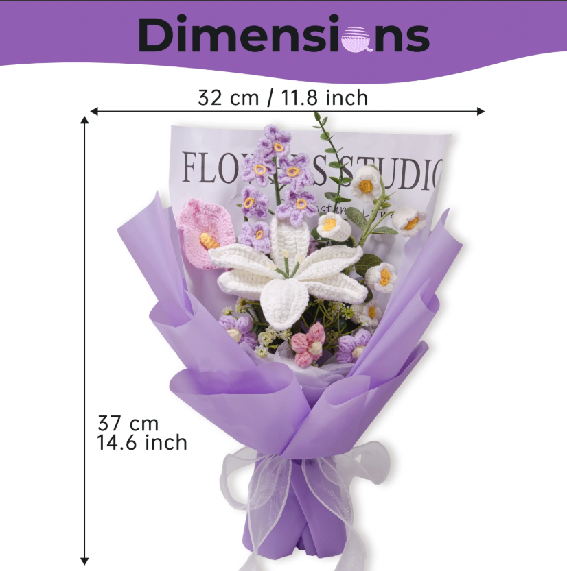 Crochet Lily & Calla Lily Bouquet