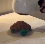 Handmade Crochet Turtle Coaster