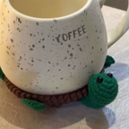 Handmade Crochet Turtle Coaster