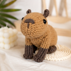 Handmade Crochet Capybara Plush 🧶🤎✨ Buy 2 Get Free Shipping