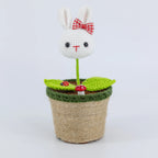 Crochet Bunny & Panda Pot Series