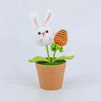 Crochet Bunny & Panda Pot Series