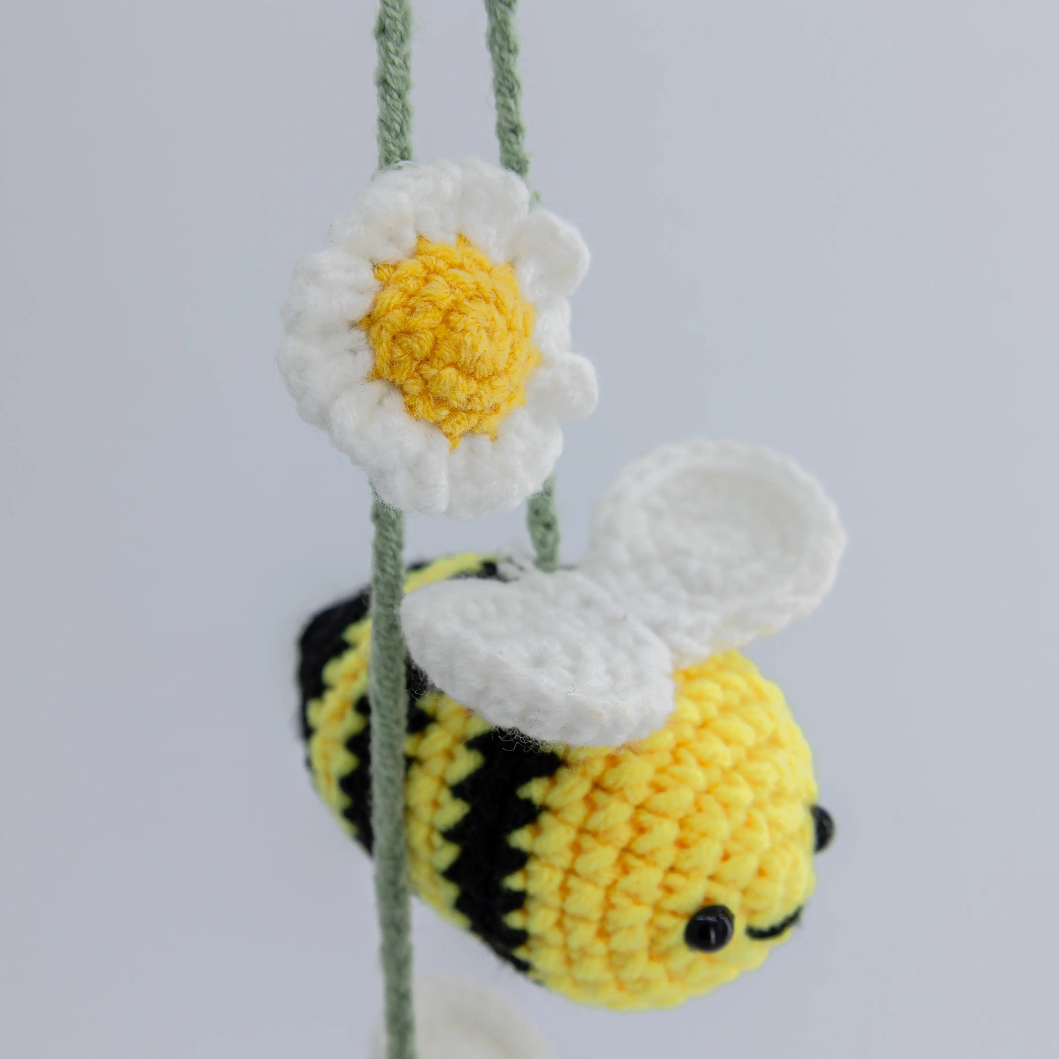 Crochet Cute Bee & Flower Hanging